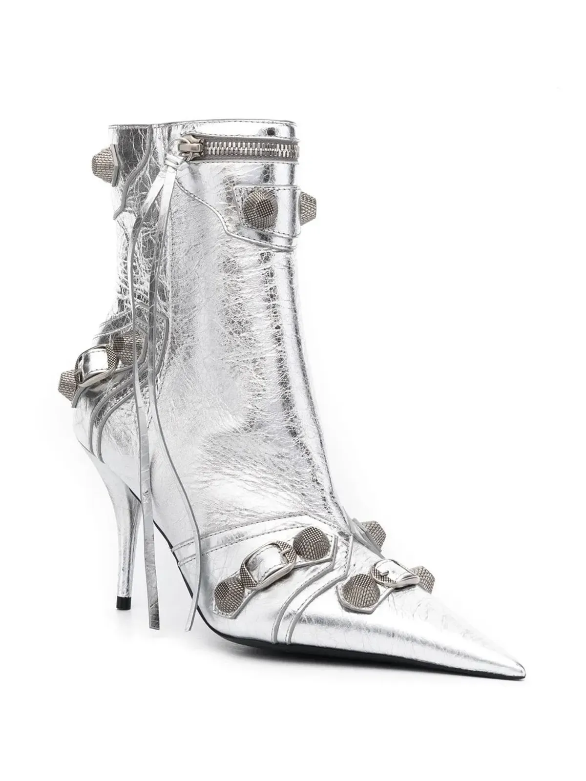 Balenciaga Cagole 90mm メタリック アンクルブーツ - 画像2