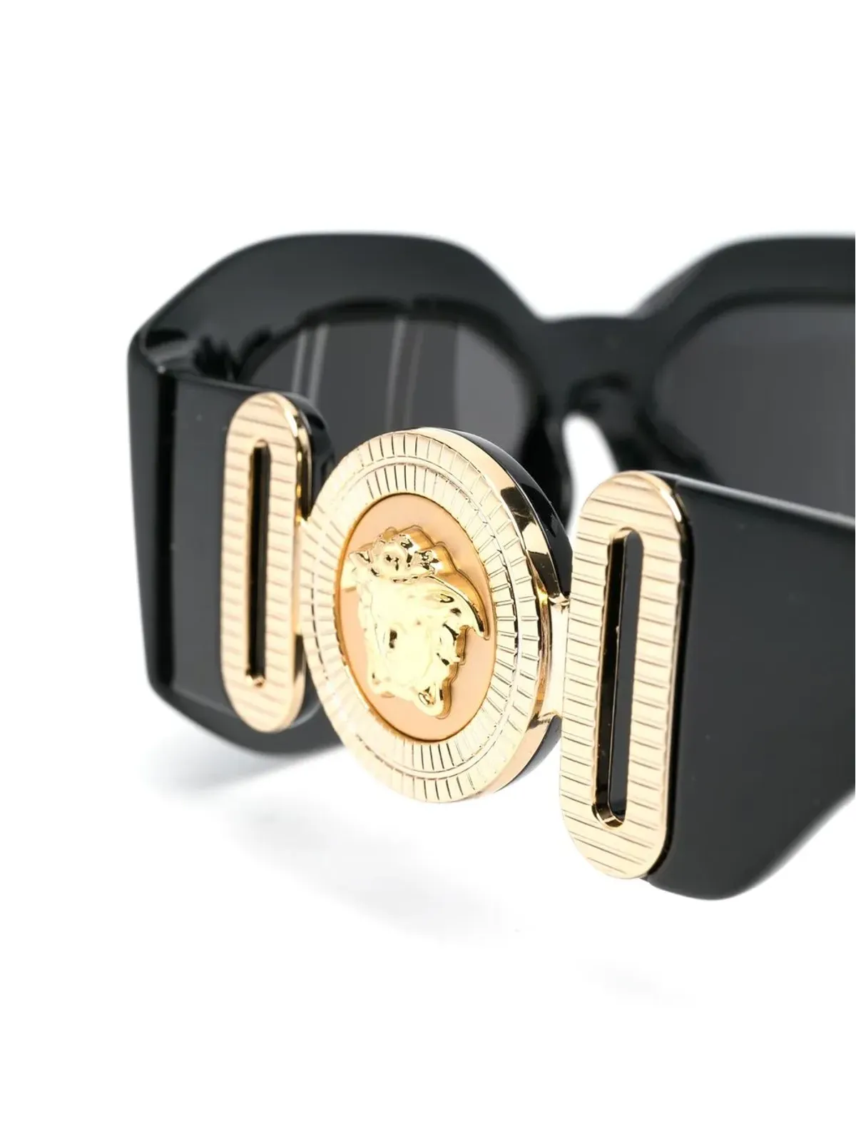 Versace Eyewear メデューサ ヘッド・ディテール オーバーサイズフレーム サングラス - 画像3