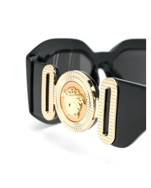 Versace Eyewear メデューサ ヘッド・ディテール オーバーサイズフレーム サングラス - サムネイル3