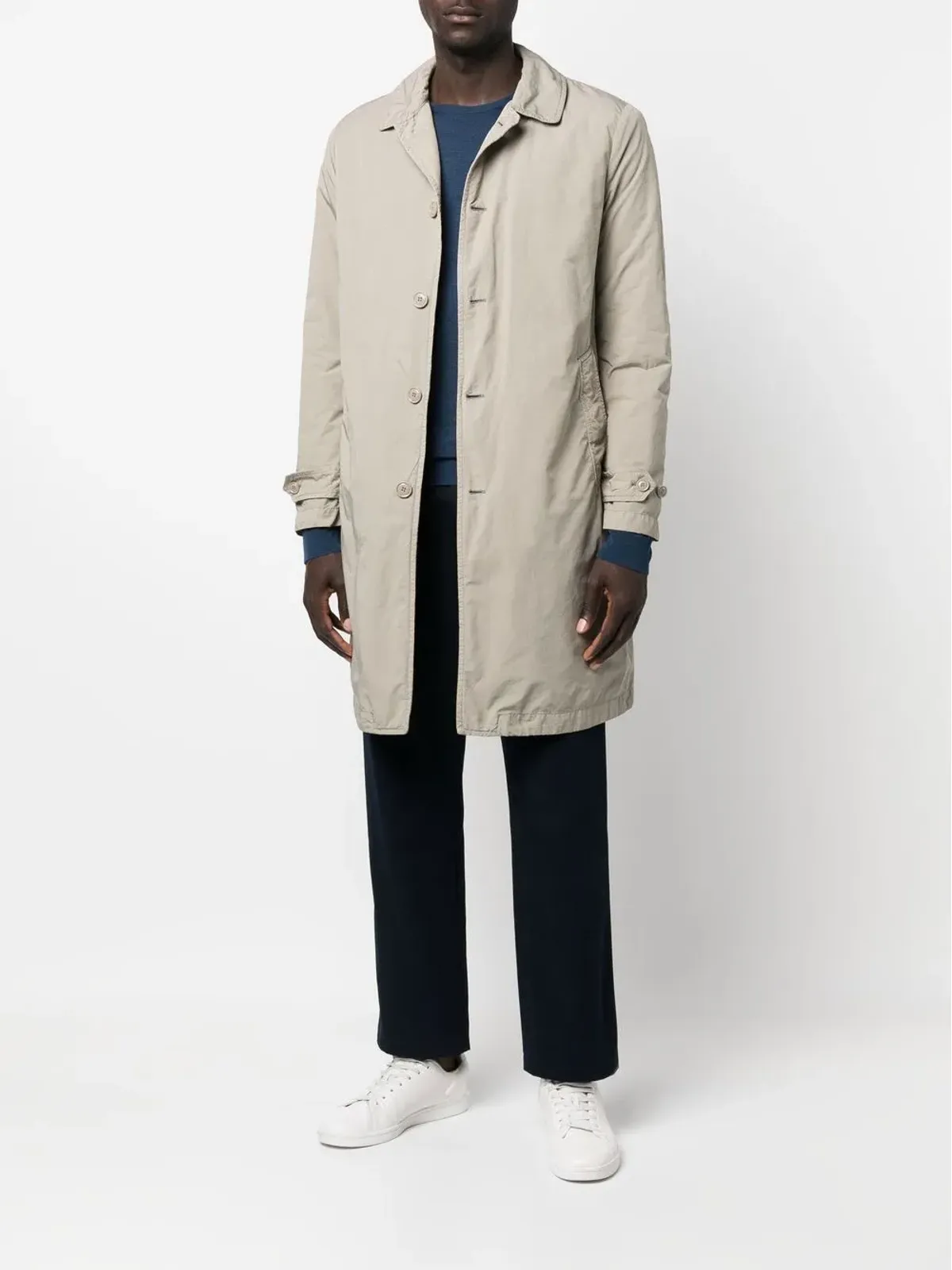 John Smedley ファインニット リブ編み トリム ジャンパー - 画像2