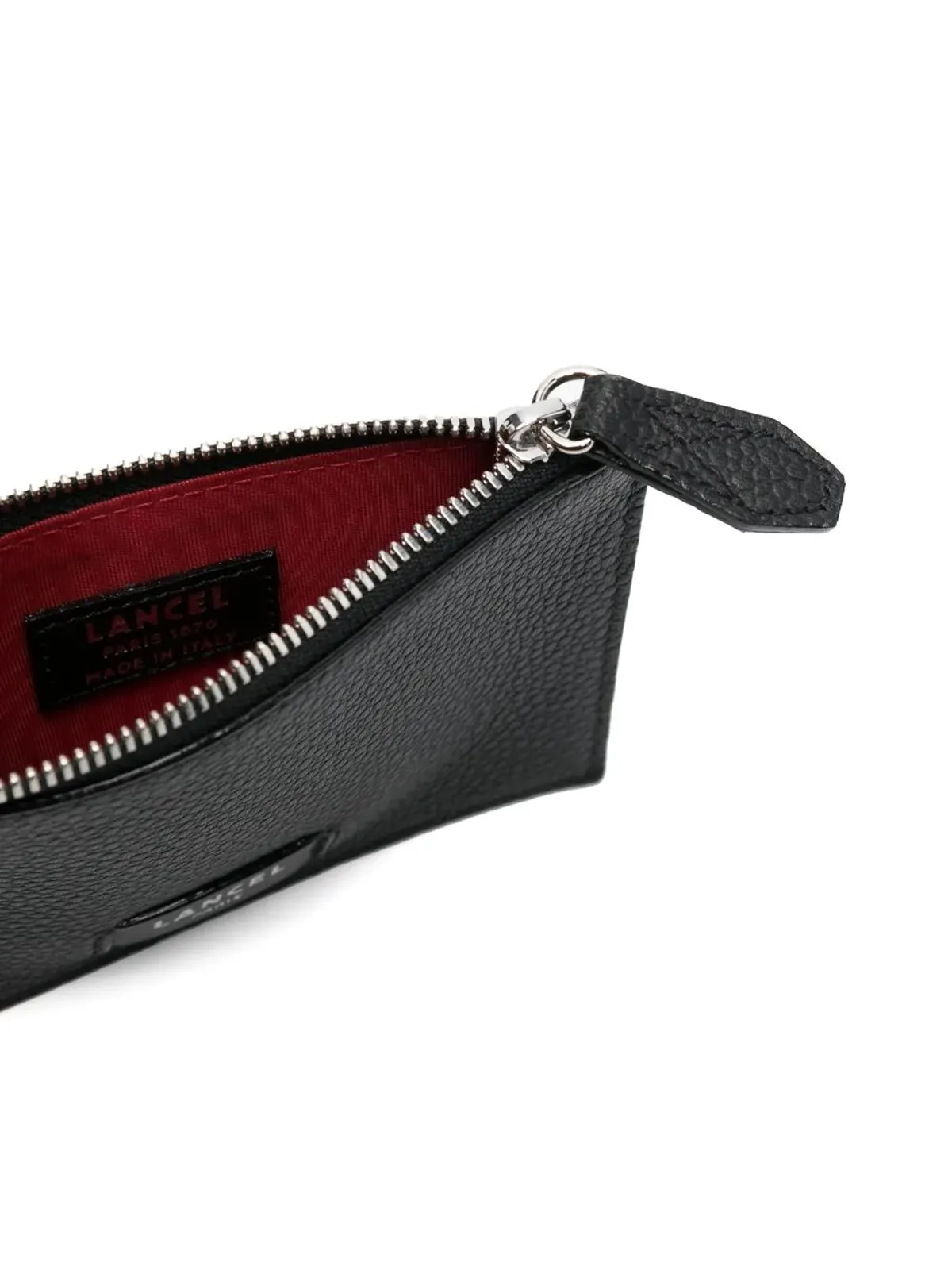 Lancel ロゴ入り レザー カードホルダー（ブラック） - 画像3