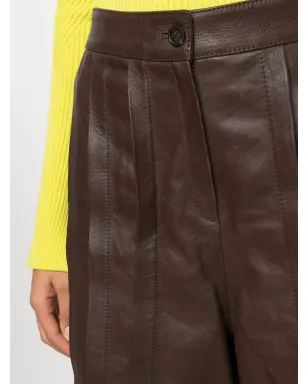 Golden Goose プリーツレザーショーツ - サムネイル5