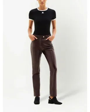 Courrèges バンピー・コントラスト コットンTシャツ - サムネイル2
