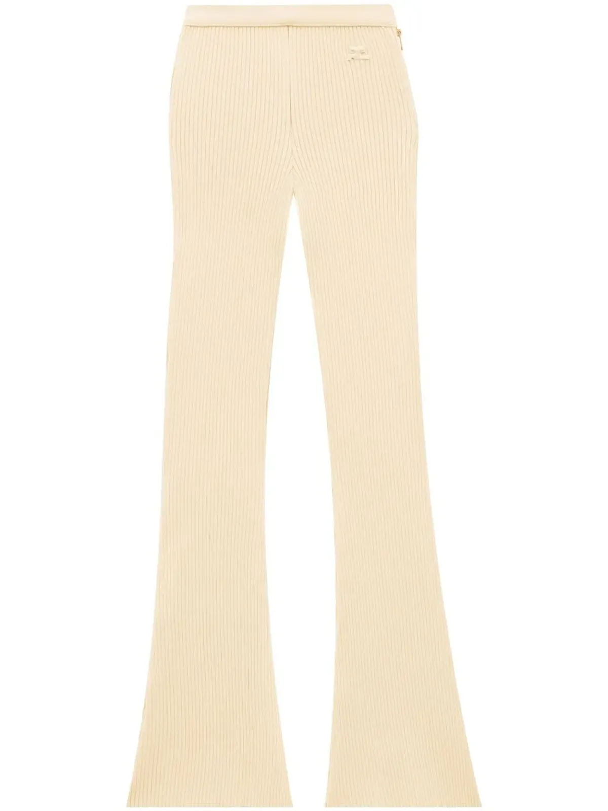 Courrèges リブ編みフレアパンツ - 画像1