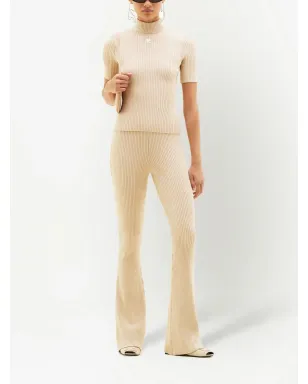 Courrèges リブ編みフレアパンツ - サムネイル2