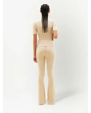 Courrèges リブ編みフレアパンツ - サムネイル4