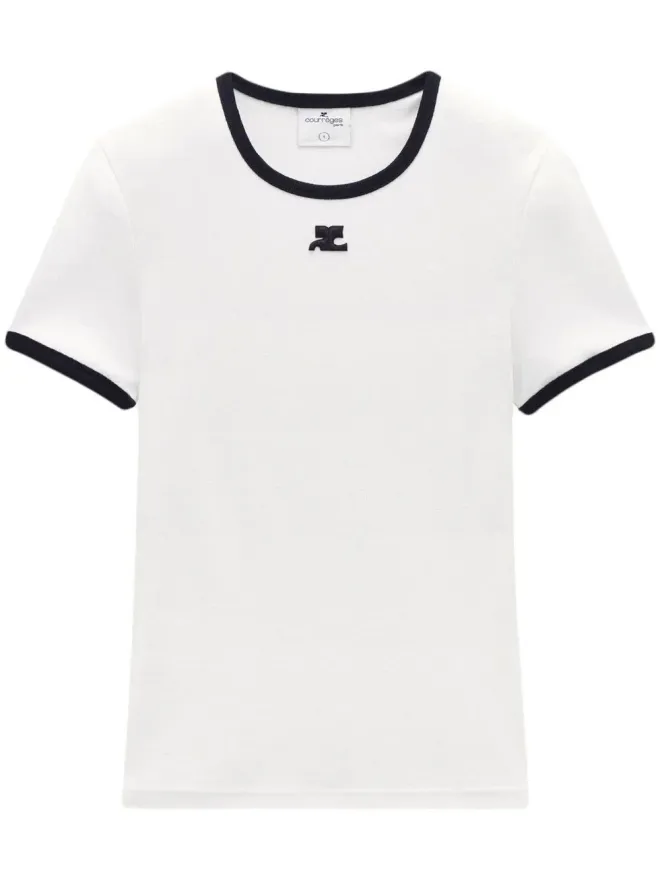 Courrèges Courrèges コントラストトリム コットン Tシャツの商品画像