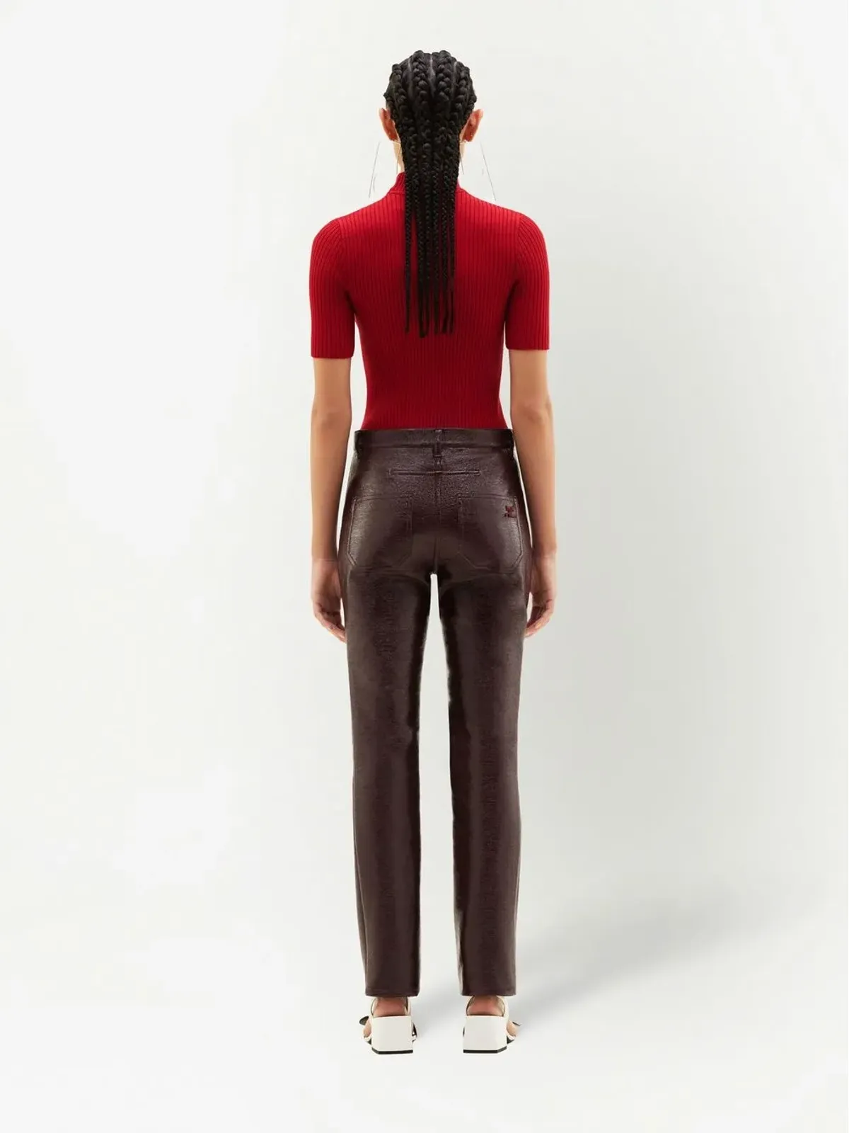 Courrèges Reedition rib-knit sweater - Red - 画像4