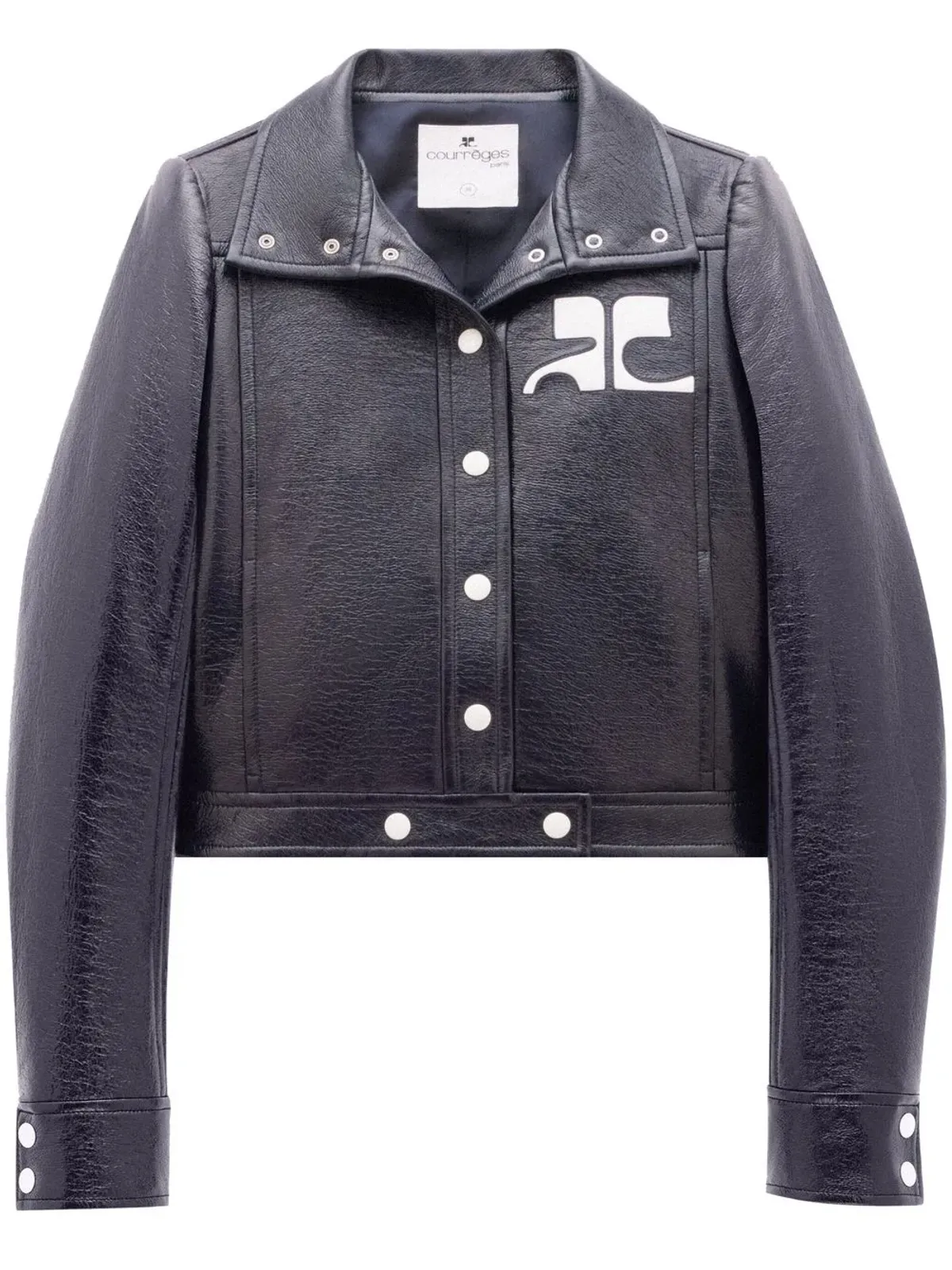 Courrèges ビニール ロゴパッチ ジャケット - 画像1