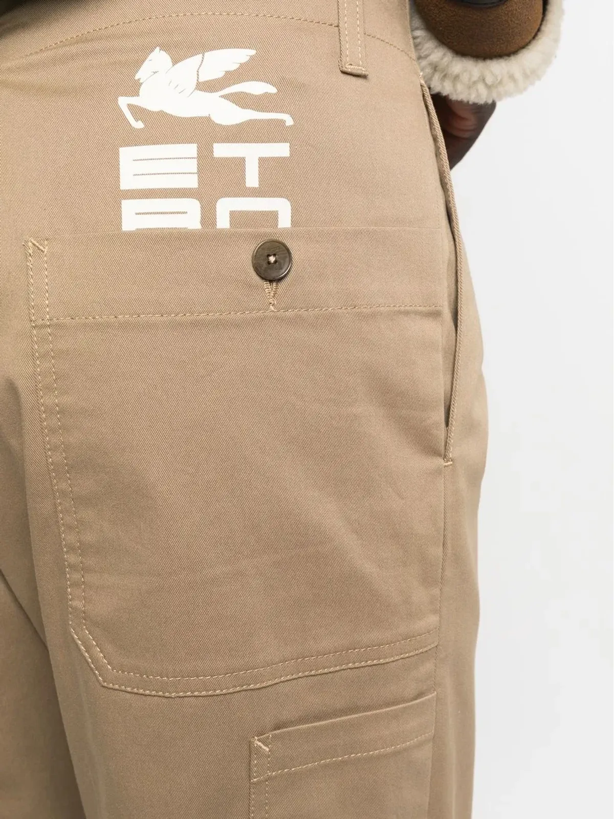 ETRO ロゴ入りストレートレッグパンツ - 画像5