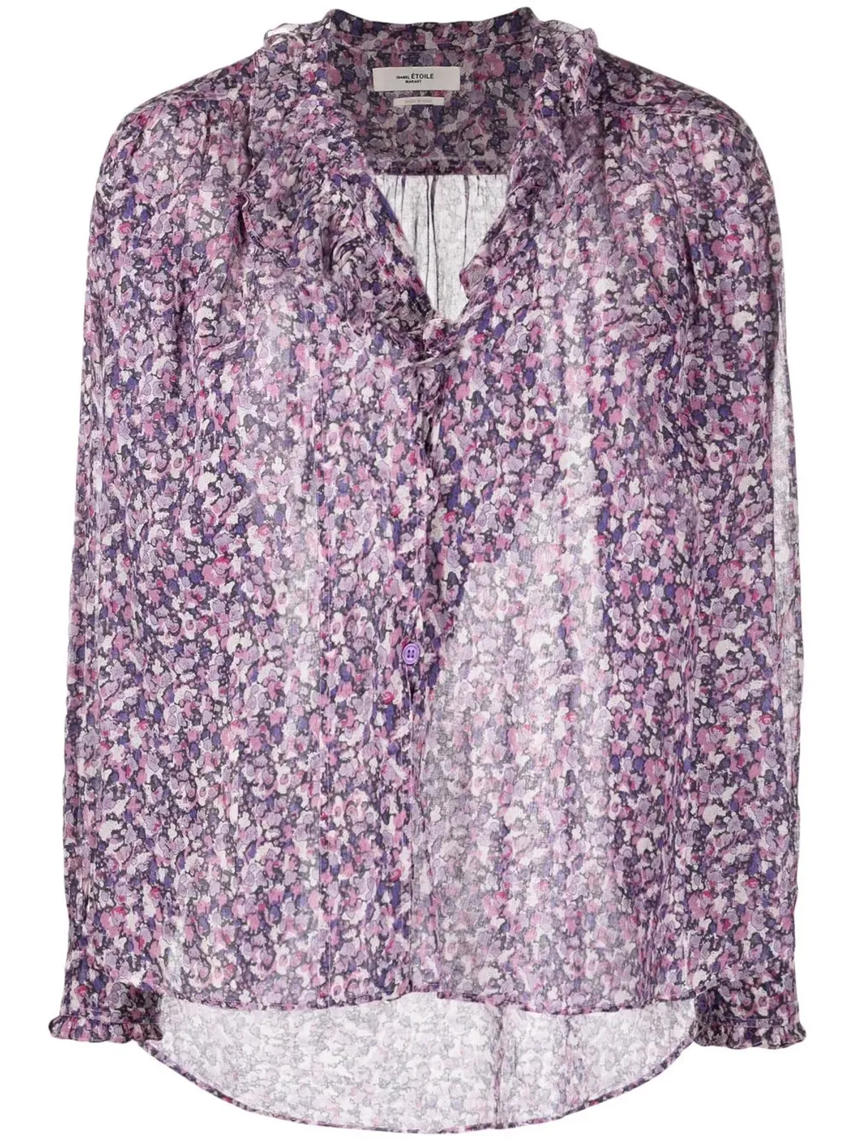MARANT ÉTOILE フリルディテール花柄プリント ブラウス - 画像1