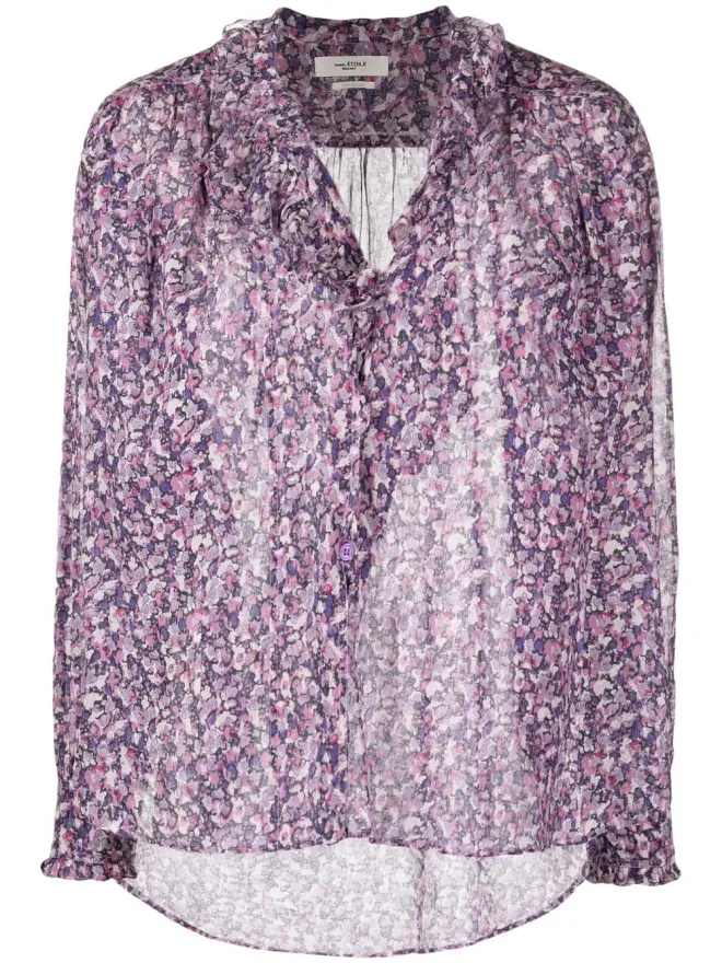 MARANT ÉTOILE MARANT ÉTOILE フリルディテール花柄プリント ブラウスの商品画像