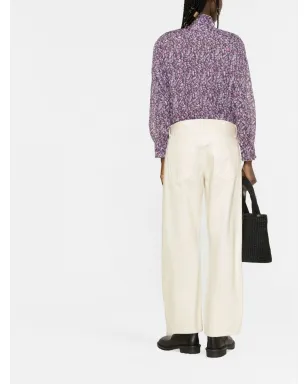 MARANT ÉTOILE フリルディテール花柄プリント ブラウス - サムネイル4