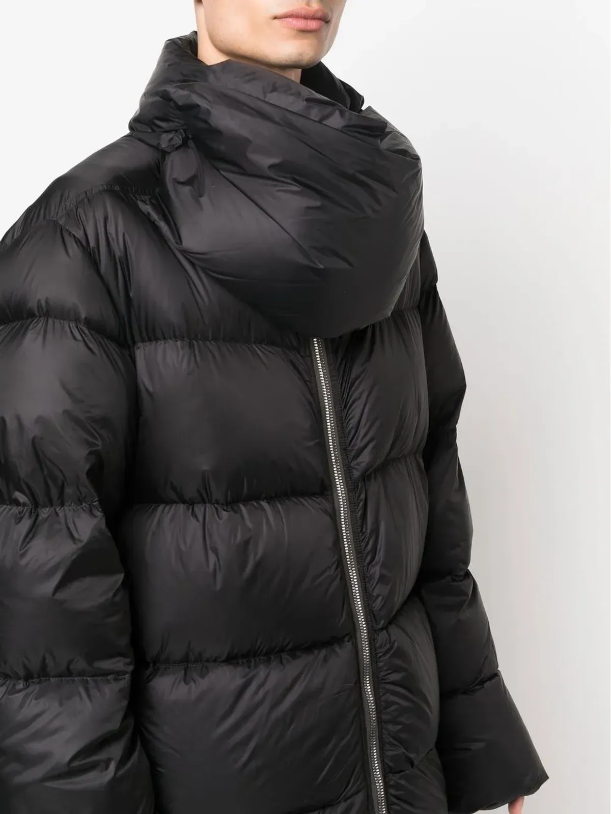 Rick Owens フード付きパディドジャケット - 画像5