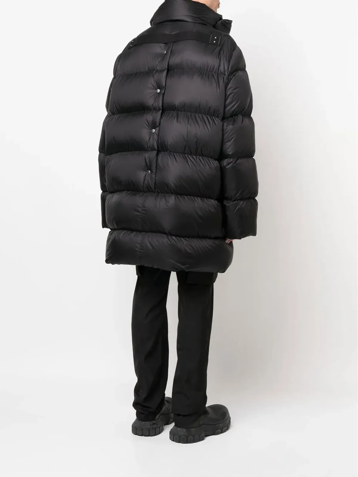Rick Owens フード付きパディドジャケット - 画像4