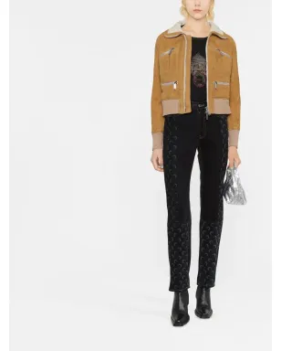DSQUARED2 リブディテール付きジップアップボンバージャケット - サムネイル2