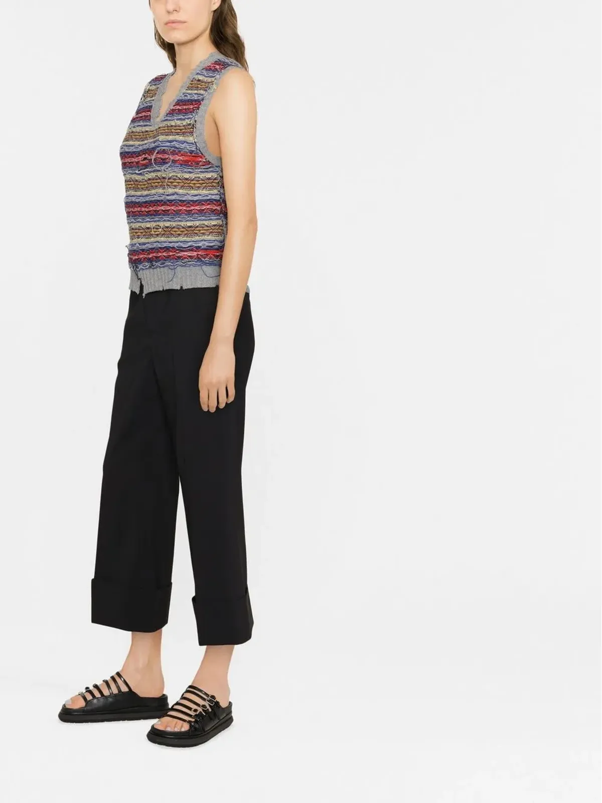 DSQUARED2 クロップドフレアパンツ - 画像3