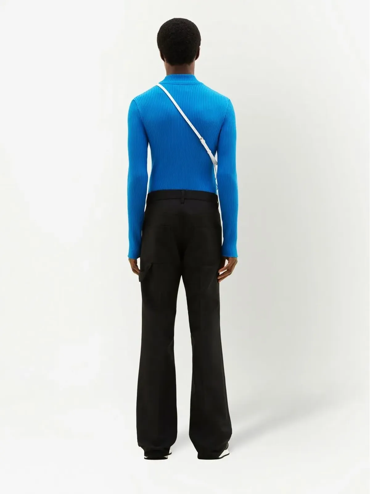 Courrèges リブ編みモックネックジャンパー - 画像4