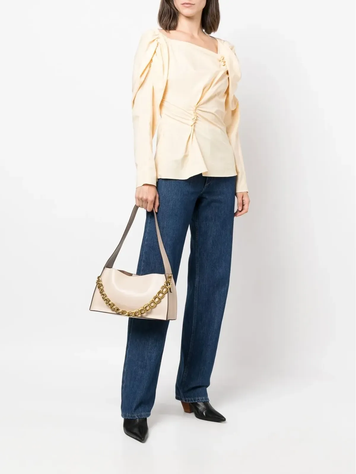 Manu Atelier Kesme レザー ショルダーバッグ - 画像2