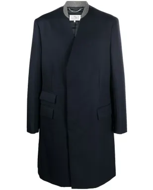 Maison Margiela Cavalry シングルブレスト ウールコート - ブルー - サムネイル1