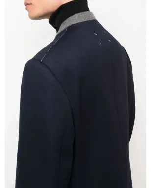 Maison Margiela Cavalry シングルブレスト ウールコート - ブルー - サムネイル5