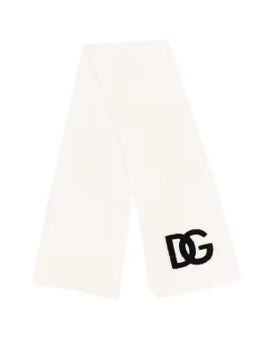 Dolce & Gabbana Kids ブラッシュドロゴのボリュームニットスカーフ - サムネイル1