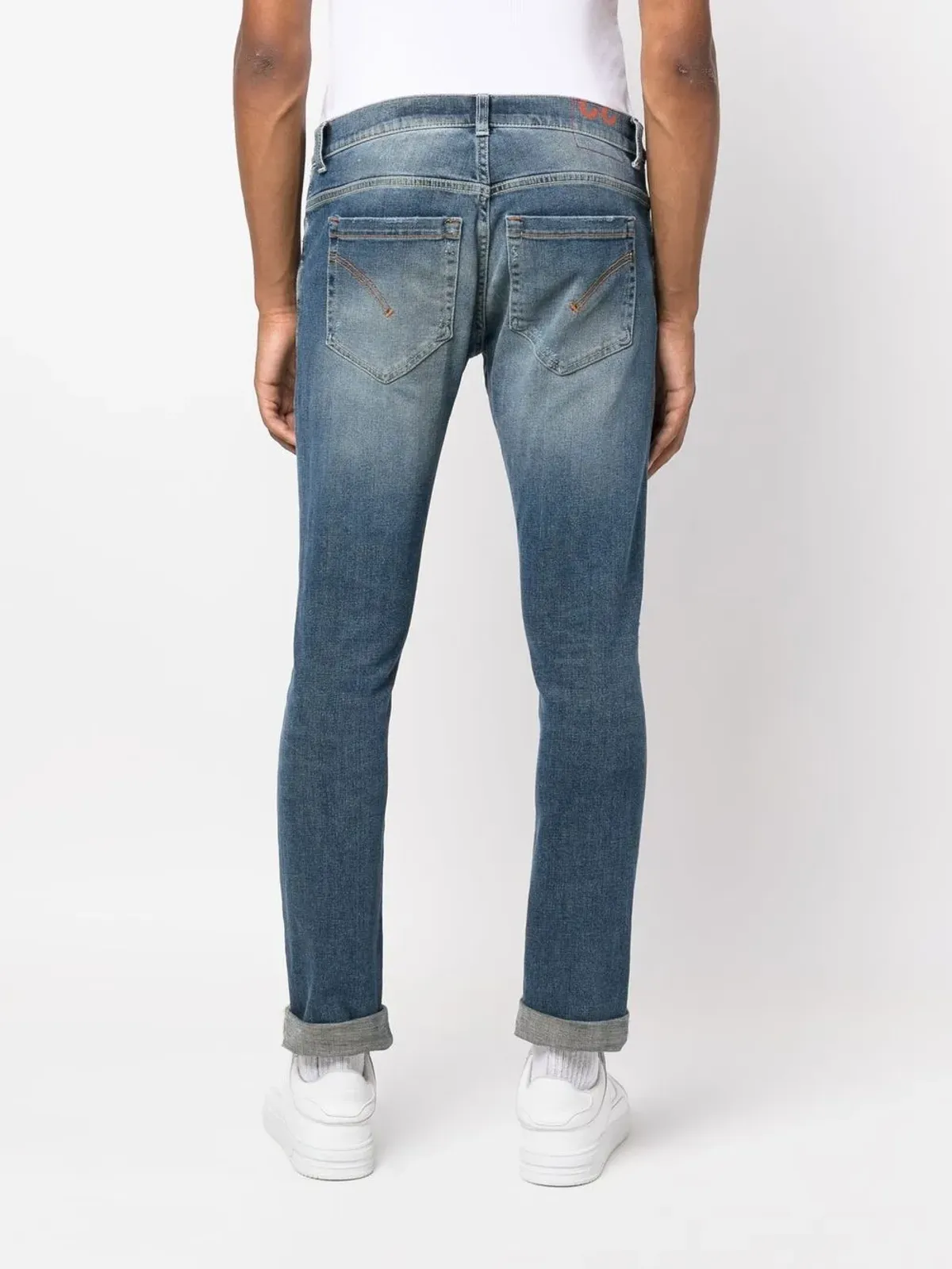 DONDUP クロップドストーンウォッシュジーンズ - 画像4