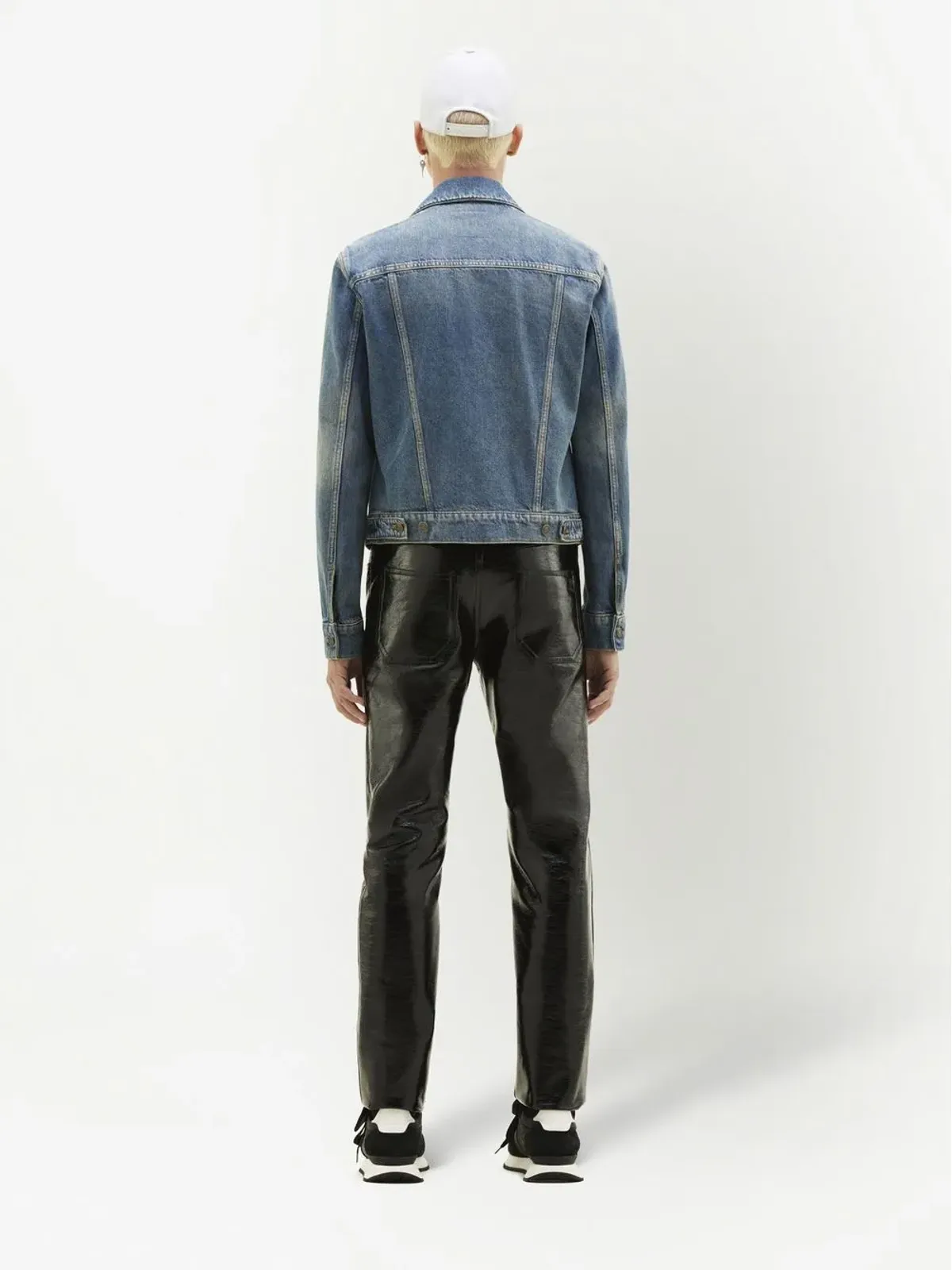 Courrèges Reedition ヴィニル・ストレートパンツ - ブラック - 画像4