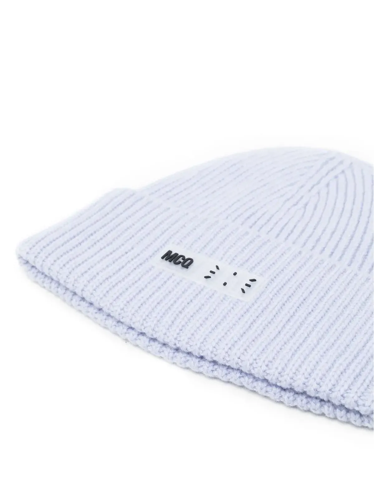 MCQ ロゴプリント入りリブ編みニット帽 - 画像2