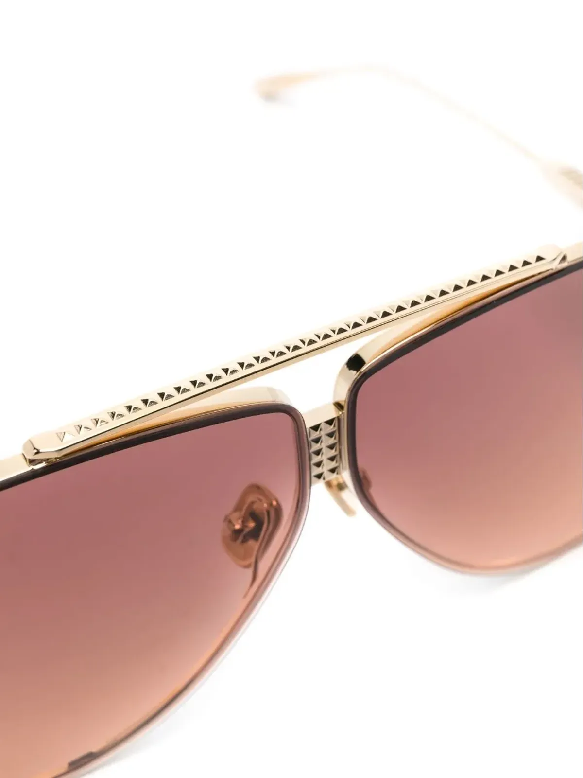 VALENTINO GARAVANI EYEWEAR ロックスタッド パイロットフレーム サングラス - 画像3