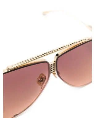 VALENTINO GARAVANI EYEWEAR ロックスタッド パイロットフレーム サングラス - サムネイル3