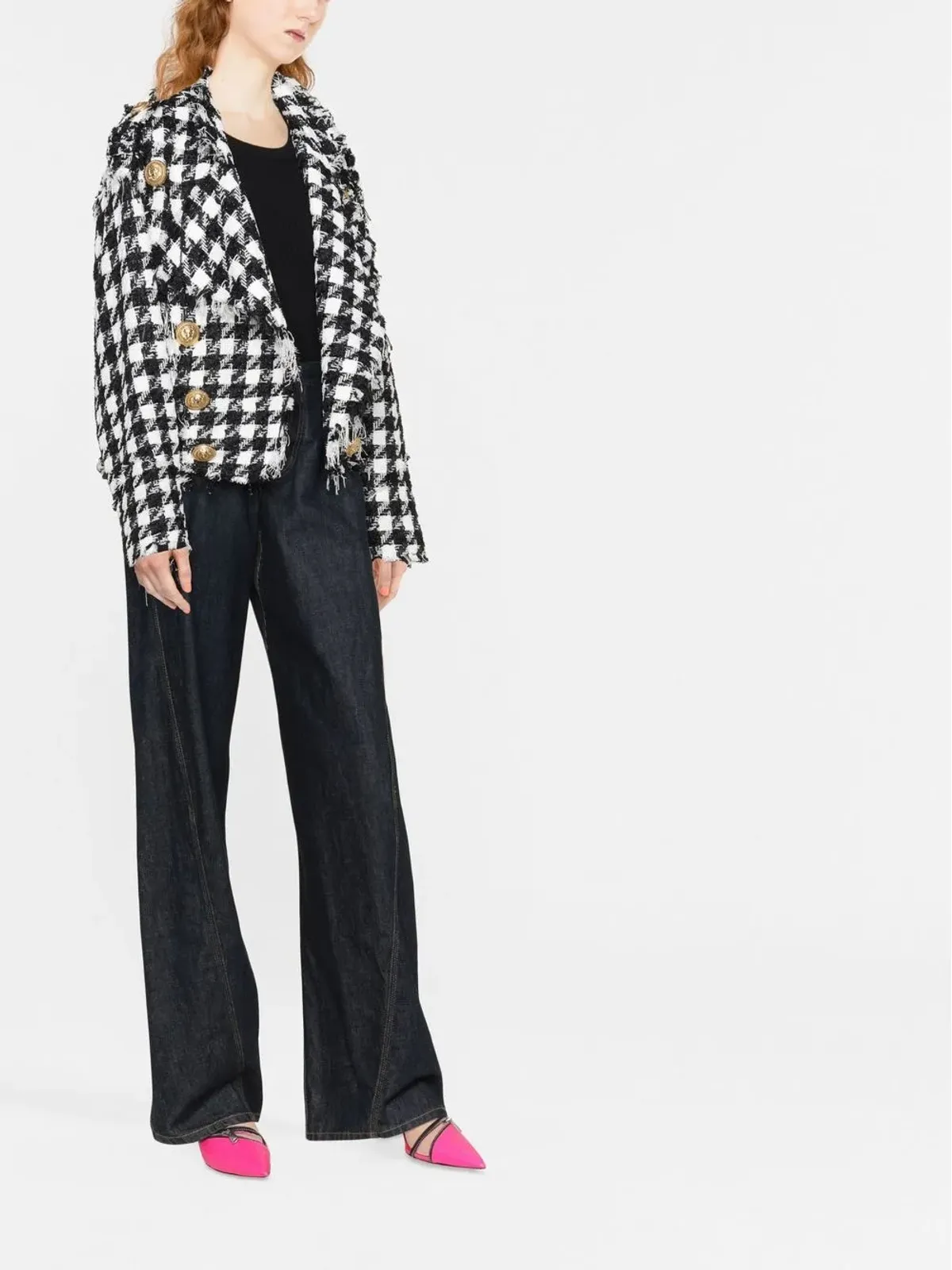 Balmain フレイドツイードジャケット - 画像2