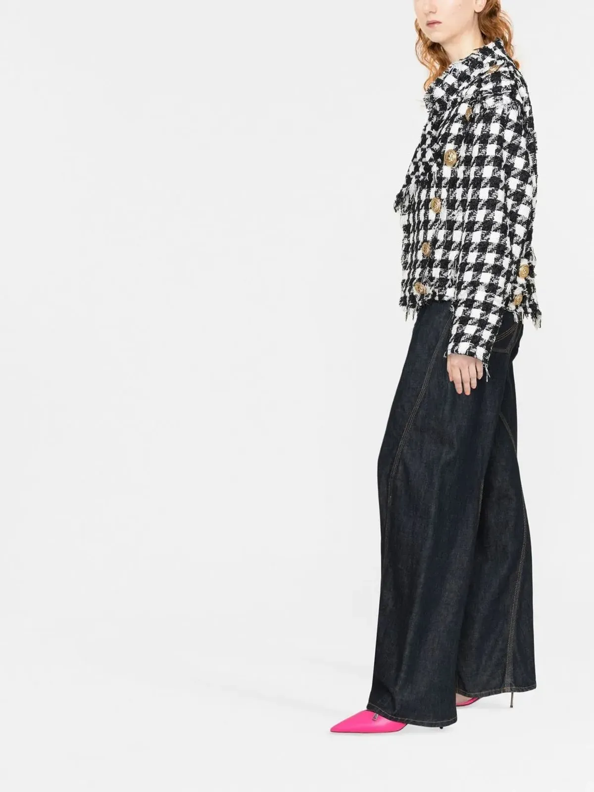 Balmain フレイドツイードジャケット - 画像3