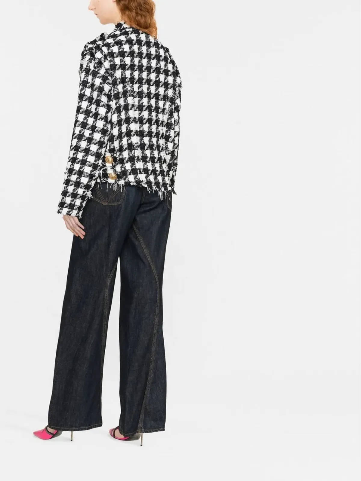 Balmain フレイドツイードジャケット - 画像4