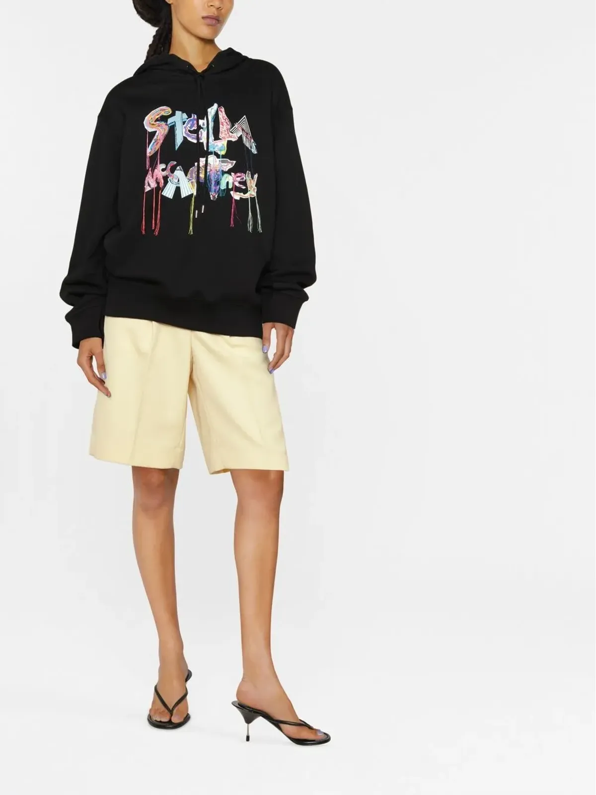 Stella McCartney オーバーサイズ ロゴコラージュ フーディー - 画像2