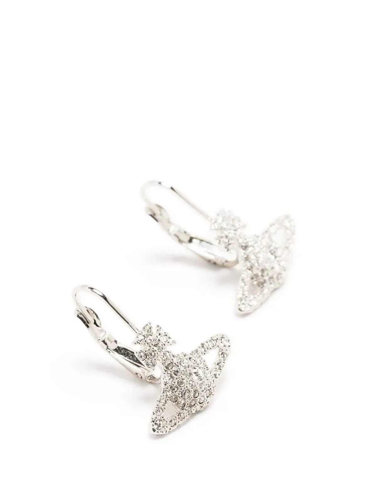 Vivienne Westwood Grace Orb crystal drop earrings - Silver - 画像3