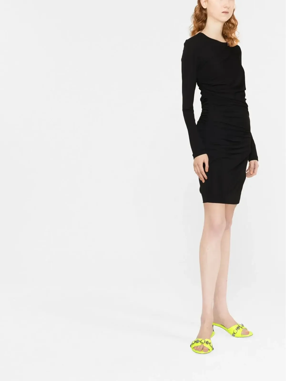 DSQUARED2 長袖ミニドレス - ブラック - 画像4