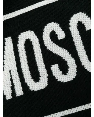 Moschino ロゴ入りインターシャスカーフ - サムネイル2