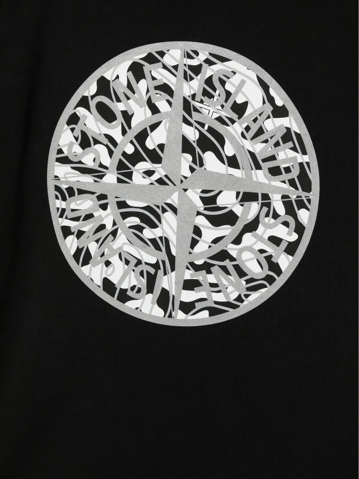 Stone Island Junior ロゴプリント コットン Tシャツ - 画像3