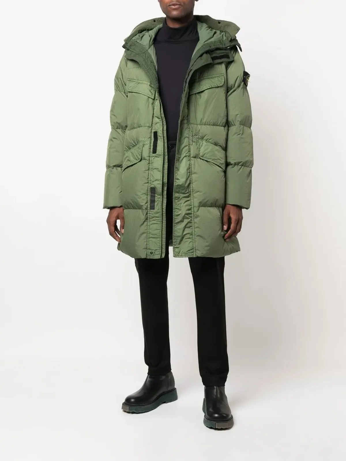 Stone Island コンパスモチーフ ダウンジャケット - 画像2