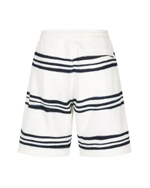 Supreme x Stone Island Warp striped shorts - White - サムネイル2