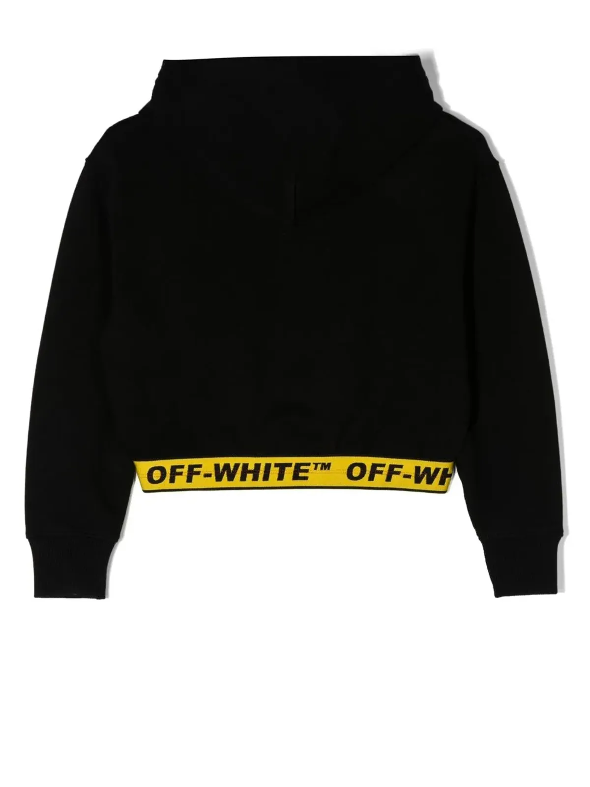 Off-White Kids ロゴバンド クロップド パーカー - 画像2