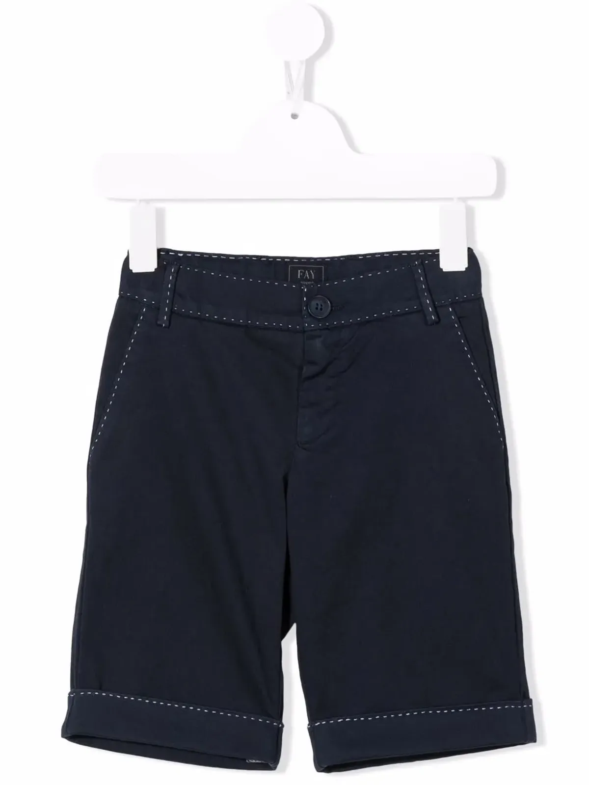 Fay Kids ミッドライズ バミューダショーツ - Blue - 画像1