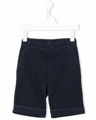 Fay Kids ミッドライズ バミューダショーツ - Blue - サムネイル1