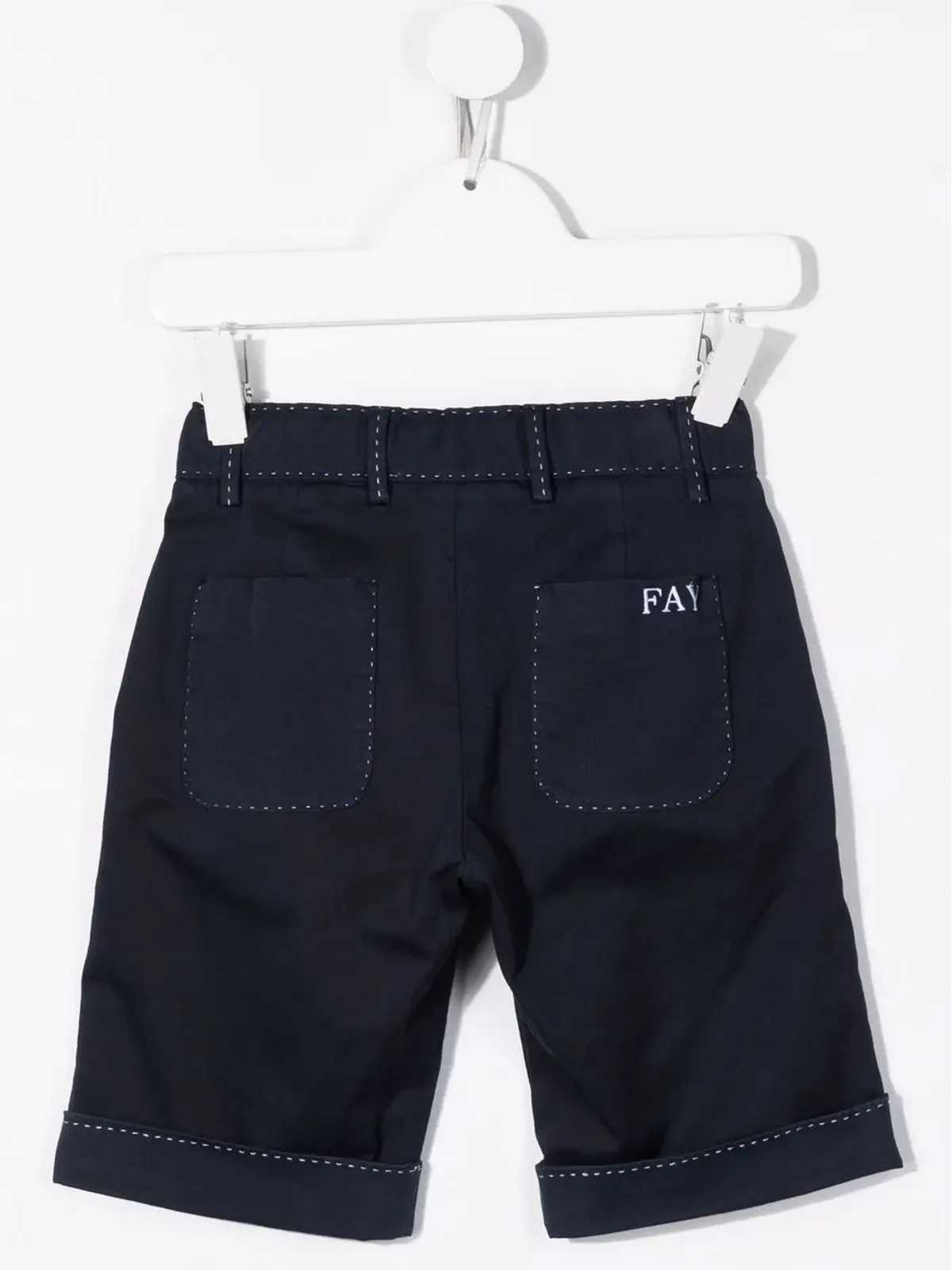 Fay Kids ミッドライズ バミューダショーツ - Blue - 画像2