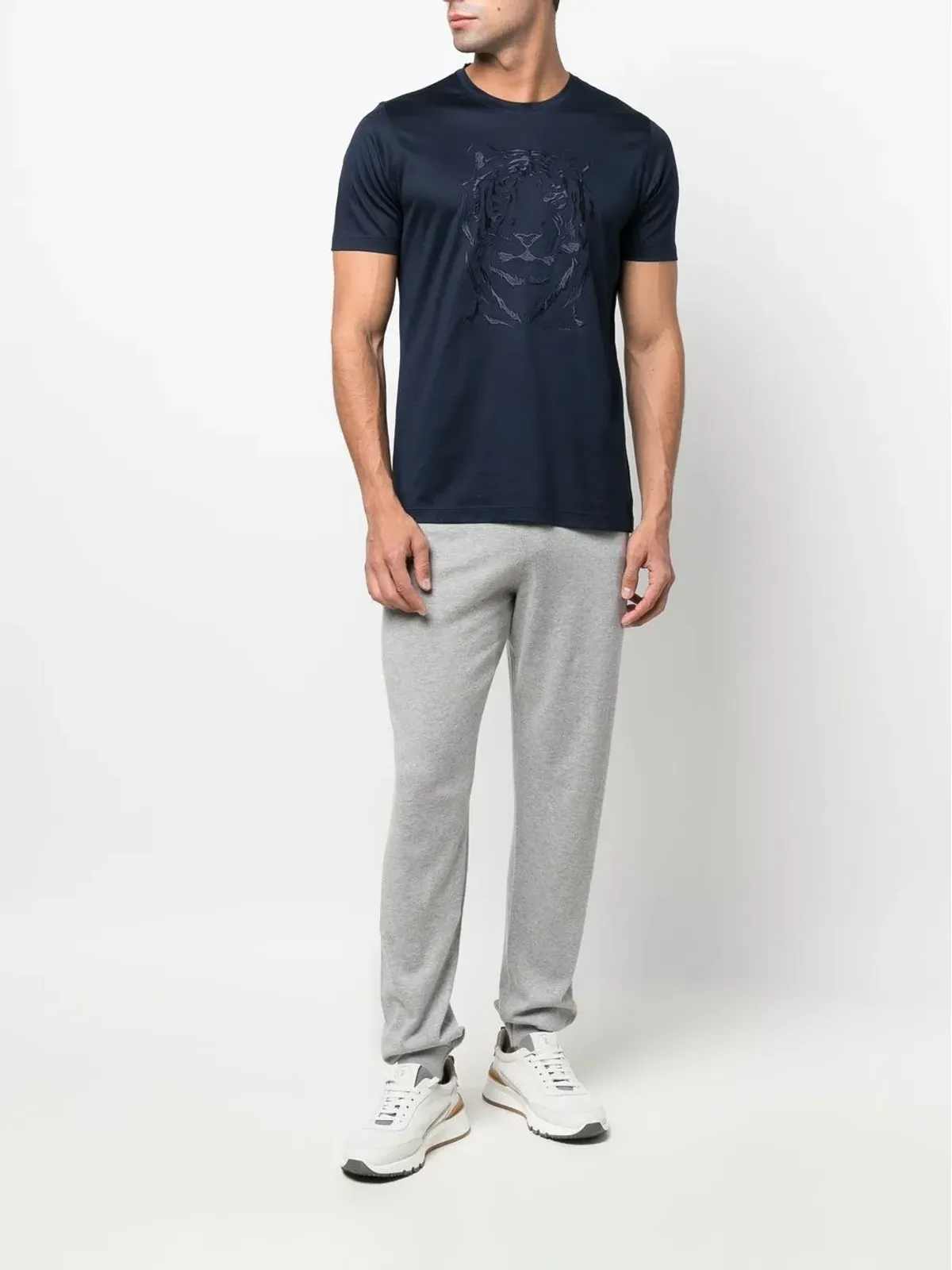 Corneliani ファインニット トラックパンツ - Grey - 画像2