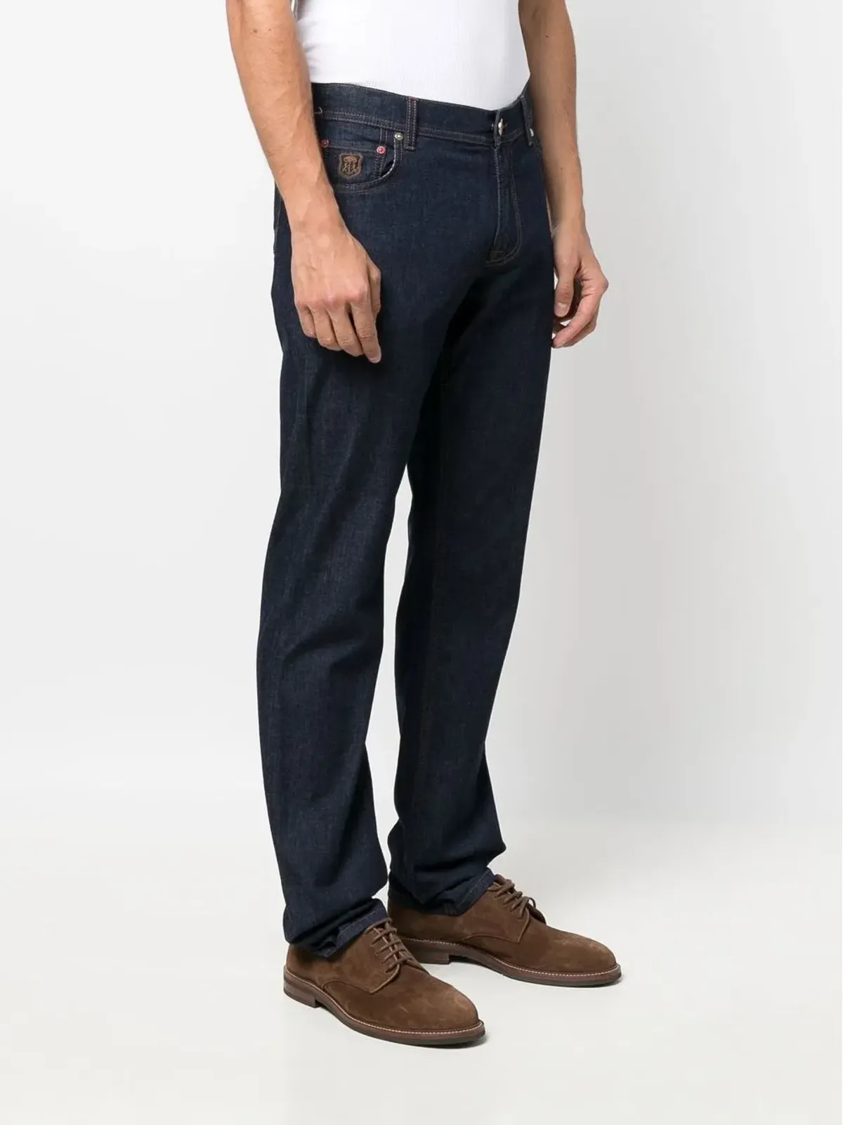 Corneliani スリムカット デニムジーンズ - ブルー - 画像3