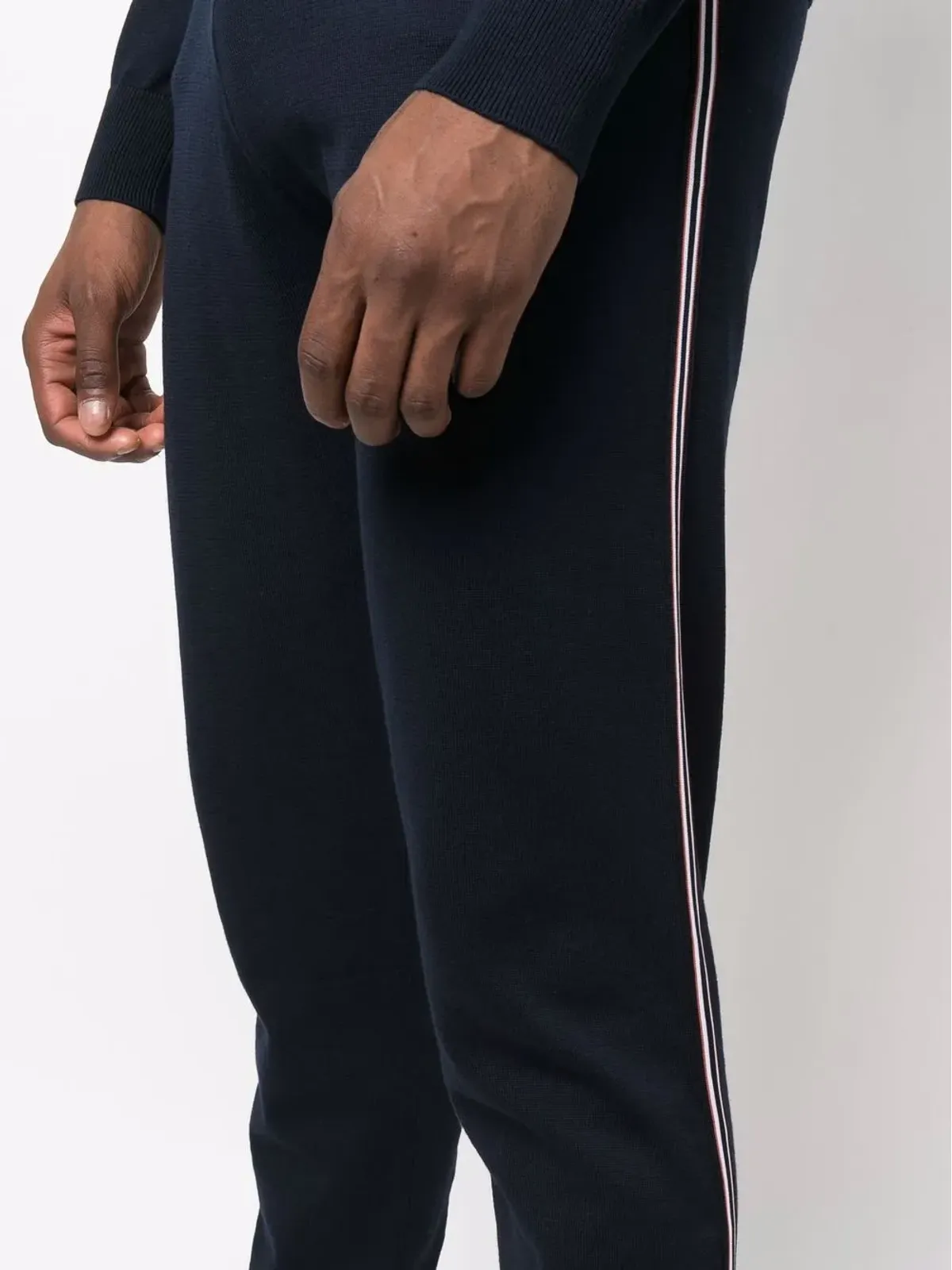 Corneliani スリムカット トラックパンツ - 画像5