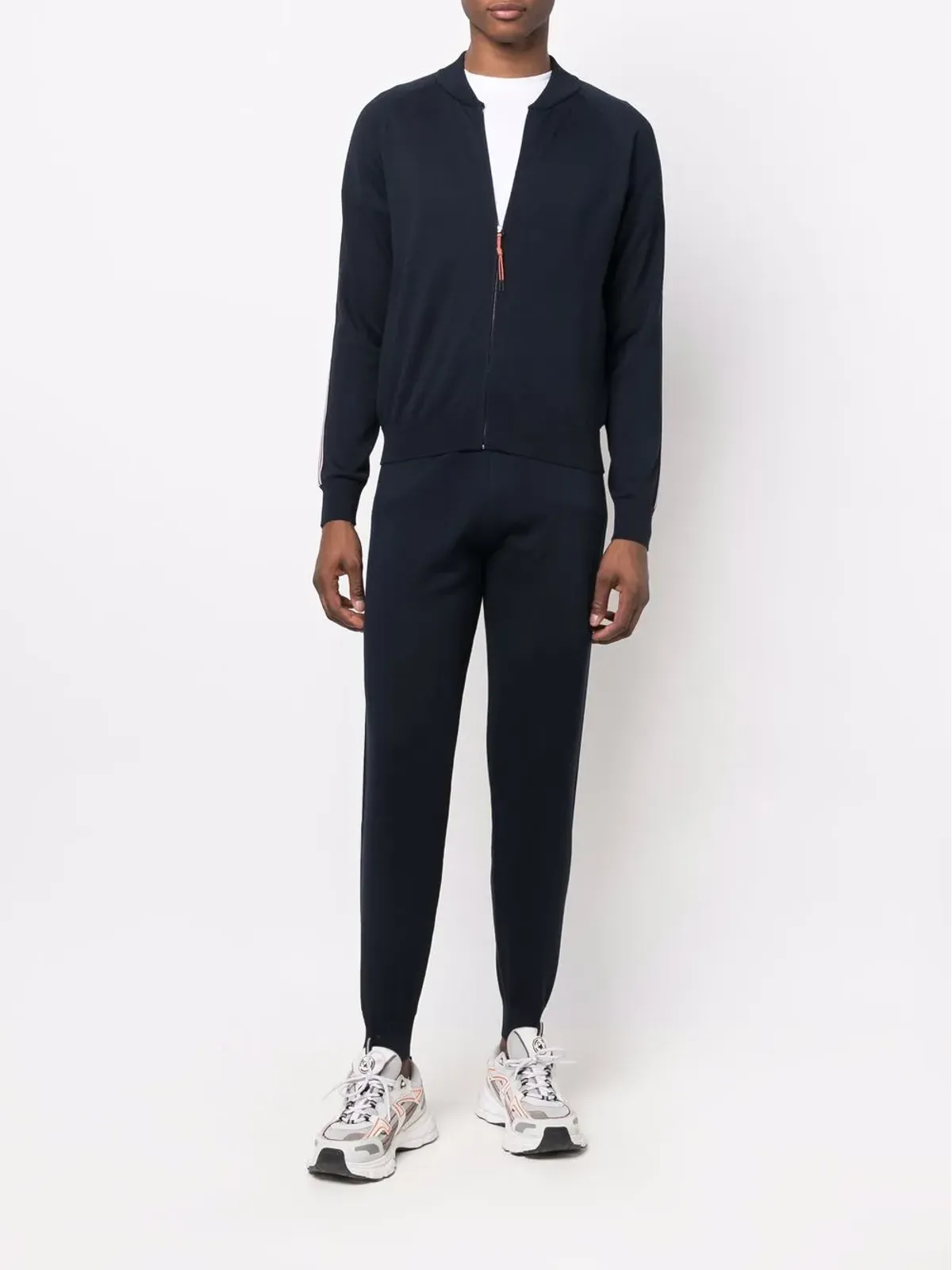 Corneliani スリムカット トラックパンツ - 画像2