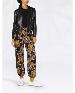 Versace Jeans Couture サンフラワーガーランド トラウザーズ ブラック - サムネイル2